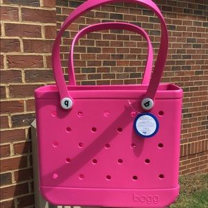 Bright Pink BABY BOGG Bag & Custom Monogram